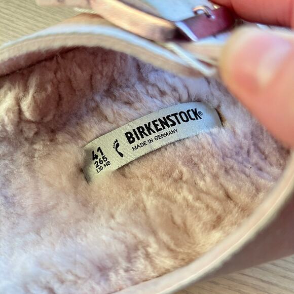 Birkenstock Arizona Microfiber Shearling Size 41 - Picture 2 of 9